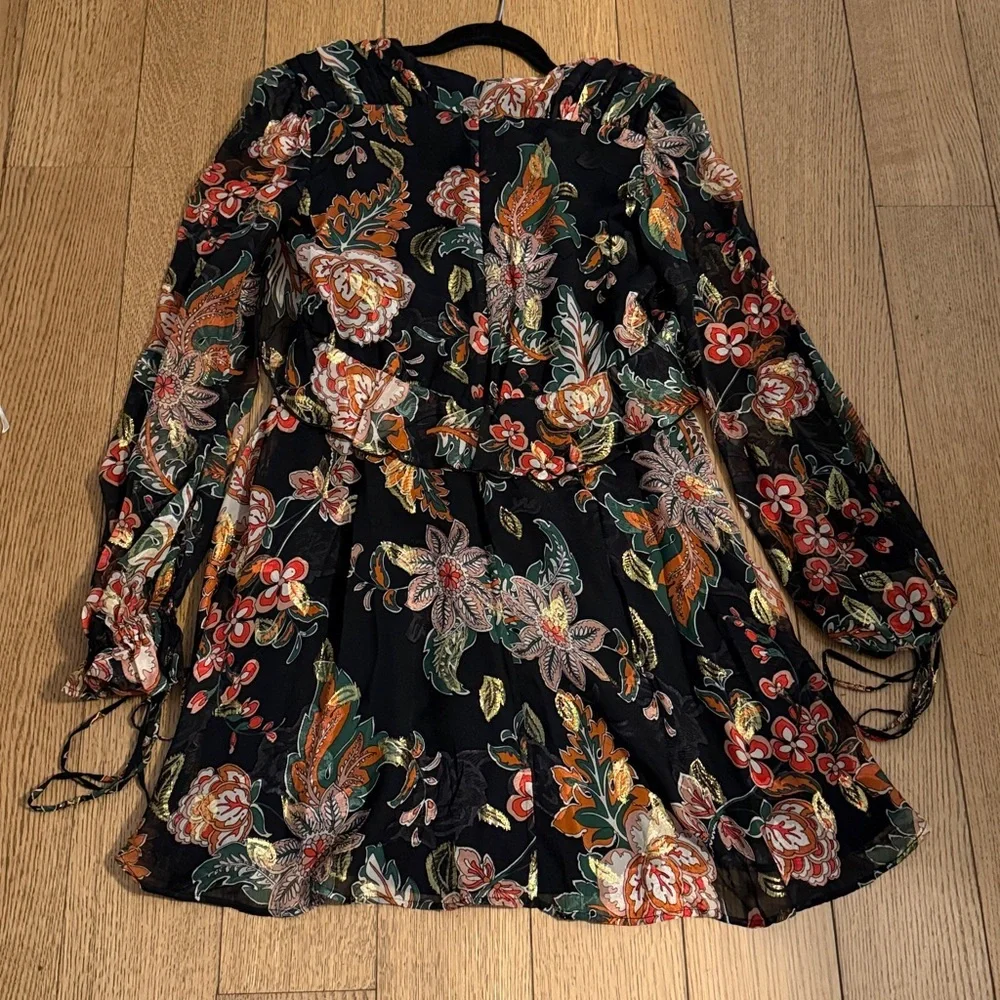 The Kooples Silk Lame Dress Size 2 - Picture 3 of 8